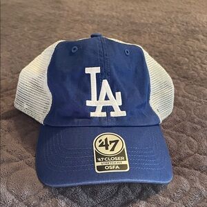 New Dodger 47 Kids Blue and White Mesh Cap